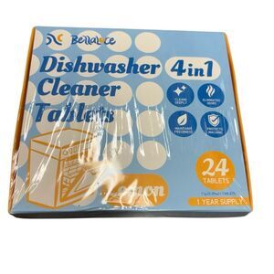 Bellaluce 4-in-1 Dishwasher/Washing Machine Cleaner Tablets 24 Pack 1 Yr Supply